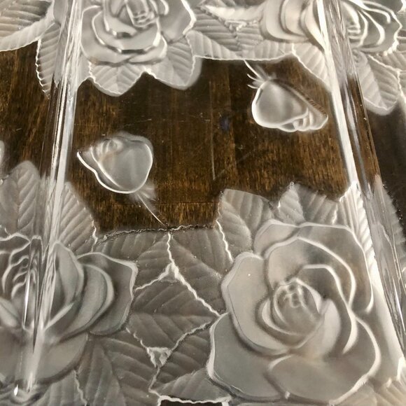 Studio Nova by Mikasa 'WINTER ROSE' WY051/345 Crystal Divided Relish - Picture 2 of 7